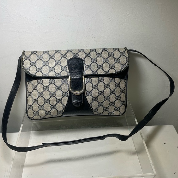 Vitage GUCCI GG monogram black clutch purse made in italy - Picture 2 of 16